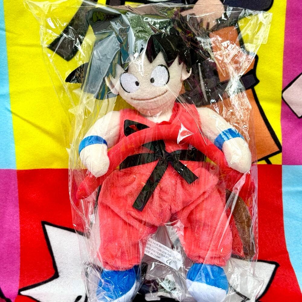 DRAGON BALL Son Goku Plush SEALED With Power Pole
